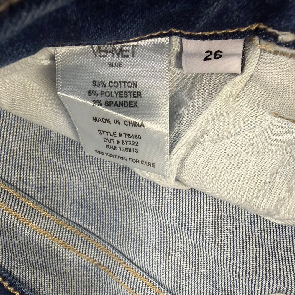 Flying Monkey Vervet blue Miranda mid rise boot cut jeans light wash size 26 - Picture 8 of 14